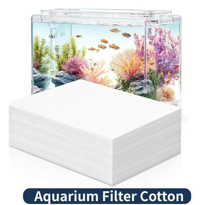 Aquarium Purification Paper - Activated Carbon Filter Paper, Removes Yellow-Green Water And Odor In Fish Tank | PVC Quick-Acting Cleaning Agent, Clarifies Turbid Water | Freshwater/Saltwater Fish Tank Universal Solution (Suitable For Fish, Easy To Use)