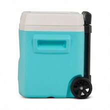 16 QT Aqua Blue Wheeled Hard Cooler, Leak-Proof Portable Ice Chest For Travel, Fishing, Parties & Outdoor Adventures - Aqua - View 8