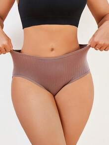 9-Pack Women's Multi-Color Cotton Briefs: Soft, Comfortable, Breathable, Skin-Friendly, Full-Coverage, Non-Riding, High-Waisted, Plus Size (S-XXL) - 彩色 - 查看 6