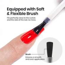Beetles Top Coat Base Gel & Nail Glue Set-3Pcs No Wipe Top Coat Gel Nail Polish & Base Coat With 9 In 1 Nail Glue Shine Effect Long Lasting Soak Off Uv Light Lamp Diy Nail Gifts For Women & Girls - 2瓶15毫升免擦拭凝膠亮油 - 查看 3