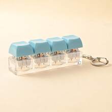 1pc Keyboard Key Design Stress Relief Keychain, Adult Fidget Toy, Creative Small Pendant, Stress Relief Toy, Helps Relieve Stress And Focus, Relaxing - Multicolor - View 13