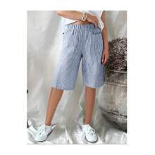 Women Sports Shorts - Light Blue - View 4