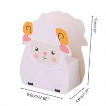 10pcs/Pack Eid Al-Adha, Eid Mubarak Party Favor Gift Candy Paper Box, Small Dessert Box, Chocolate Paper Box, Cute Lamb Design - View 8
