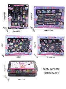 NEUSNEY DIY Beaded Necklace & Bracelet Craft Kit, Creative Jewelry Making Supplies, Children's Toy Set, Gift For Girls, Birthday Present (Some Accessories Are Randomly Included, Cannot Be Specified) - Multicolor - View 10