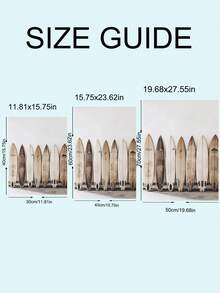 1pc Surfboard Wall Art, Modern Minimalist Beach Ocean Coastal Decor, Surf Wall Art, Festival Gift,Suitable For Bedroom,Living Room,Kitchen,Wall Arts,Wall Decor,Home Decor,Room Decor, Canvas Wall Art, Posters, Wall Art With Frame, Optional Frame ﻿ ﻿ - B - View 8