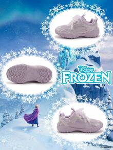 Disney Sản phẩm hợp tác chính thức với Frozen | Một đôi giày thể thao trẻ em, bao gồm giày thể thao công chúa Elsa, giày thể thao công chúa Anna và giày thể thao công chúa Arendelle, phù hợp cho các hoạt động thể thao hàng ngày trong kỳ nghỉ và ngoài trời. Thoải mái, chống trơn trượt, chống mài mòn và thoáng khí cho lòng bàn chân (Giày thể thao trẻ em, giày trẻ em, giày bé gái) - Màu tím - Xem 4