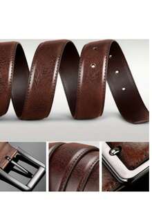Quà tặng Ngày của Cha: Thắt lưng da nam khóa ghim kiểu dáng cổ điển, thắt lưng quần jeans cho thanh thiếu niên, quà tặng Ngày của Cha, quà tặng Ngày Valentine. - Nhiều màu - Xem 4