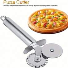 7/5/3-Wheel Stainless Steel Pizza Cutter, Multi-Circular Dough Knife, Rolling Cookie & Pastry Cutter, Time-Saving Slicing Tool For Baking Pastries, Pizza, Cake, Pasta, Waffles, Bread, Sandwiches - View 11