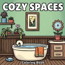 Adorable And Cozy Adult & Teen Coloring Book, Featuring 24 Beautiful Illustrations Of Comfortable Spaces, Ideal Gift For Friends, Family, And Loved Ones On Holidays, Birthdays, Anniversaries Or Special Occasions To Add Your Own Artistic Touches - Warm Coloring Book - View 7