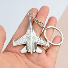 Metal Airplane Keychain, Creative Keyring, Fighter Jet Key Pendant, Aviation Small Gift, Engraved Souvenir - Máy bay cánh quạt - Xem 11