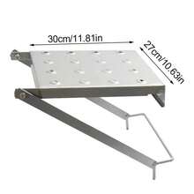 150KG Folding Ladder Stair Step Work Bench Standing Platform Ladder Work Shelf - C - View 1
