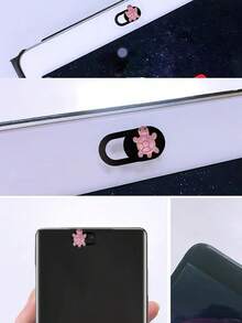 4pcs Webcam Cover,Cartoon Turtle Design, Front Camera Cover, Protect Privacy And Security, Laptop Camera Cover Slide,Phone Accessories Waterproof Shockproof Anti-Fall Anti-Fall Scratch Resistant Anti-Fingerprint Full Cover - Multicolor - View 4