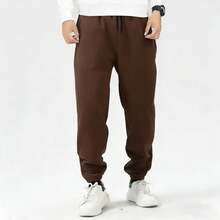 Men's Jogger Sweatpants, Sizes S-XL - Coffee Brown - View 1