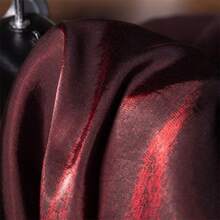 1块闪光酒红色渐变色面料，缝纫材料，DIY服装缝纫用品，尺寸150*100厘米/150*300厘米，缎面丝绸面料，适用于婚礼、装饰、时尚、服装、DIY工艺品 - 300*150cm - 查看 9