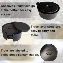 3-Tier Salt Box, Salt & Sugar Dispenser, Cocktail Rimmer, Seasoning Tool, Sugar & Drink Rim Coaster - View 5