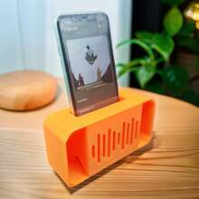 3D Printed Passive Amplifier Speaker For Smartphone, Creative Phone Sound Amplifier Device - one-size - View 9