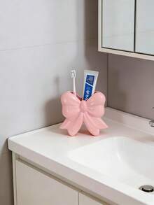 1/2 hộp đựng bàn chải và kem đánh răng hình nơ, kệ để bàn trong phòng tắm, quà tặng Ngày của Mẹ. - Nhiều màu - Xem 5