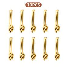 10个迷你不锈钢夹子，多用途小型食物夹，适用于夹取冰块、奶酪、糖果、开胃菜、自助餐和派对酒吧 - 查看 10