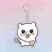 1pc 2026 New Release Japanese Anime Interesting Acrylic Keychain! The Design Is Full Of Fun, With Unique Patterns That Catch The Eye. Double-Sided Transparent And Cute Design, Can Be Hung On Keys, Bags And Backpacks, Adding A Highlight To Daily Outfits. - Multicolor - View 2