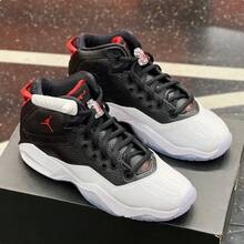 Nike Jordan B'Loyal Comfortable And Versatile Simple Shock-Absorbing And Wear-Resistant Mid-Cut Basketball Shoes For Medium And Large Children - Black - View 3