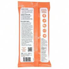 Rinse Free XL Bathing Cloths For Adults Disposable Body Wipes Water Activated Elderly Hospice Camping Wash 10 Count - 1 - Xem 3