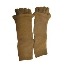 Women Toe Separator Socks Toeless Foot Alignment Socks For Yoga GYM Massage Pain Relief Improves Circulation Stretchy - Coffee - View 3