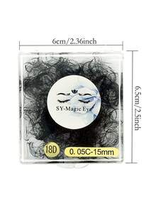 500 sợi/hộp, 16D-18D-20D, độ dày 0.05mm, 8-15mm / Độ dài hỗn hợp, độ cong C/D, nối mi, mi giả, kèm 10 miếng đệm mắt, 10 cọ chải mi, 10 que chỉnh mi, 10 cốc keo, mi dưới, mi nối tự nhiên cho người mới bắt đầu, dễ sử dụng, nhiều độ dài, mi chất lượng cao dùng tại salon và tại nhà. - Xem 5