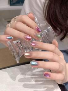 360° Rotatable Design Automatic Suction Cat-Eye Magnetic Accessory, Multi-Functional, Super Magnetic Force, Nail Art Magnet, Specially Designed For Nail Salons, DIY Nail Art Tool, Suitable For Home Nail Salons And DIY. - A - View 4