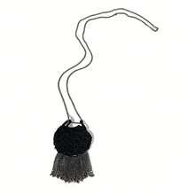 1pc New Bohemian Handmade Woven Tassel Pendant Necklace For Women - Black - View 3