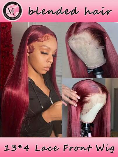 Tóc giả thẳng mượt 13x4, mật độ 180%, tóc giả ren HD 13x4, tóc giả thẳng mượt 180%, tóc giả ren phía trước bằng tóc thật dành cho nữ, tóc giả ren phía trước bằng tóc thật có tóc con, màu đen tự nhiên, dễ đội và mang đi, kiểu dáng tự nhiên cho hàng ngày.