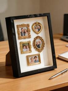 1 Set DIY Mini Museum Shadow Box - Celebrate Your Precious Memories In A Unique Way Through A Customizable Shadow Box Frame Kit, Including Photo Display And Miniature Figurines, Personalized And Distinctive Decorative Keepsake. - Multicolor - View 6