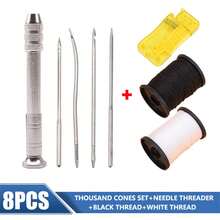 Multifunctional Leather Sewing Replaceable Punching Needle DIY Sewing Leather Craft Practical Tool Kit - Multifunctional Steel DIY Needle With Replaceable Shoe Head And Leather Craft, For DIY Sewing Accessories Leather Punch - Multicolor - View 11