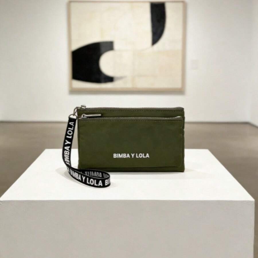 LOLA Coin Purse, BIMBA Clutch, Unisex Tote Bag, Lightweight And Waterproof, With Zipper, Best-Selling Coin Purse - Unisex - 橄欖綠 - 查看 1