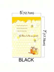 10张蜂窝图案婴儿派对游戏卡片 - “给新手爸妈的建议”和“预测”卡片，可用于揭晓宝宝性别、提供名字建议、为准爸妈准备的趣味活动、婴儿派对游戏，配有精美插图，采用优质纸张。 - 蜂窩遊戲卡片 - 查看 9