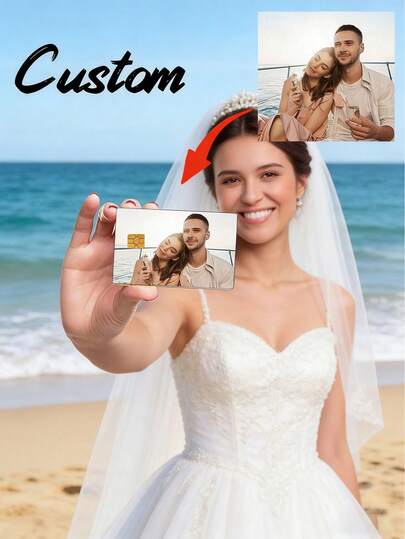 Customized Photo Stickers Card Skin, Credit Card Skin, Personalized Stickers, Credit Card Skin Stickers Credit Card Cover For Transportation, Key, Debit, Credit, Card Cover, Vinyl Waterproof No Bubble Slim Tear Proof Anti-Wrinkling Debit Card Cover Sticker For Debit,Mother's Day Gifts, Father's Day Gifts, Graduation Gifts, Back-To-School Gifts