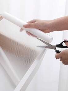 1/2卷装搁板垫、橱柜垫、无粘性厨房塑料抽屉垫、厨房橱柜防滑搁板垫、食品储藏室搁板垫、透明冰箱水槽下垫，多功能多用途 - A - 查看 5