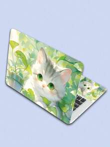 15英寸笔记本电脑贴纸套装，可爱猫咪图案，适用于笔记本电脑、MacBook、惠普等品牌 - 彩色 - 查看 12