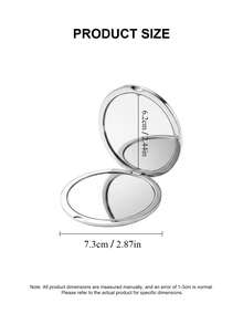 Prada Gương tròn gấp gọn màu bạc, thích hợp cho nhiều dịp như du lịch, họp mặt, công việc và trường học, phù hợp với mọi lứa tuổi. - Bạc - Xem 4