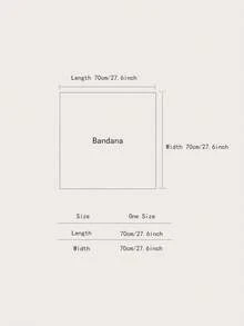 1条优雅印花70厘米丝质小方巾，女士时尚百搭，可作头巾、腰带、包包装饰围巾，适合日常佩戴 - 橘色 - 查看 4