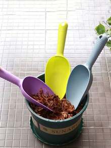 Thick Plastic Garden Trowel, Succulent Soil Shovel, Balcony Vegetable Digging Spade, Gardening Flower Planting, Soil Loosening Tool - Multicolor - View 4