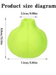 1个硅胶剥蒜器 – 快速剥蒜瓣，防滑易剥，适用于厨房压蒜、露营、烧烤等场景 – 卫生剥蒜工具 - 彩色 - 查看 5