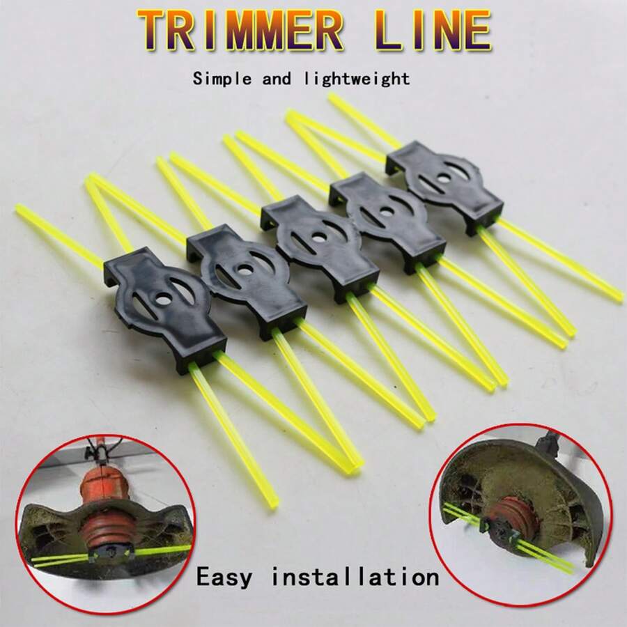 4pcs/12pcs Grass Trimmer Line - Simple Grass Cutter Replacement Line - Lawn Mower Head Accessories - Suitable For Various Grass Trimmers - 4 Packs Of Straw Rope - View 1