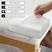 Disposable Bed Sheets, Durable Elastic Bed Cover, Breathable Disposable SPA Bed Sheets, Made Of White Non-Woven Fabric - Multicolor - View 6