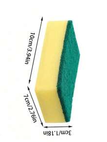 Highly Absorbent Double-Sided Sponge Magic Cleaning Pot Rust Sponge Cleaning Brush Kitchen Cleaning Tool - Multicolor - View 6