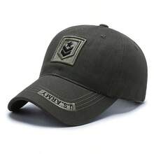 1pc Men's Baseball Cap | Adjustable Button, Lightweight Elastic, Embroidered Design, Suitable For Outdoor, Fishing And Casual Wear | Embroidered Logo Cap, Polyester Material, Hand Washable - Multiple Styles - View 11