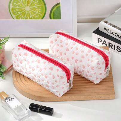 Túi đựng mỹ phẩm nhiều màu sắc, ví cầm tay đựng son môi và tiền xu, túi đựng đồ dùng vệ sinh cá nhân du lịch dung tích lớn dễ thương, quà tặng cho nữ, quà sinh nhật cho bé gái, đồ dùng học tập, đồ dùng cần thiết khi đi du lịch, đồ dùng cho kỳ nghỉ.