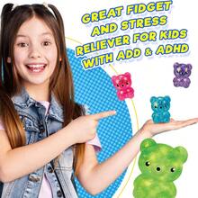 1PC Glitter Crystal Bear - Irresistible Soft  Squishy Glitter Filled Glitz Toy For Boys & Girls,Party Favors For Kids Squeeze Toy, Stress Relief Toy Squeeze Ball, Perfect For All Ages Austism,Ideal Holiday Gifts,Fun Cute Stuff,Birthday Gifts. - 1PCS-Random color - 查看 4