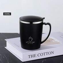 2pcs 304 Stainless Steel Double-Layer Insulated Water Cup With Lid, Anti-Spill Creative Milk Mug, Home/Office Tea/Water Drinking Cup - Multicolor - View 4