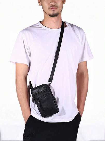 1个带肩带的手机包，适合户外运动，单肩小包，多功能，时尚便携