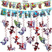 And His Amazing Friends 主題派對裝飾 生日派對裝飾 天花板懸掛螺旋裝飾 - 查看 8